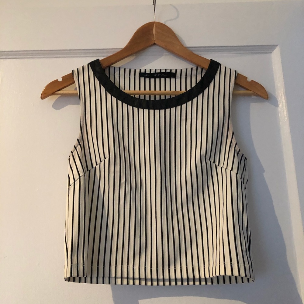 Striped crop top